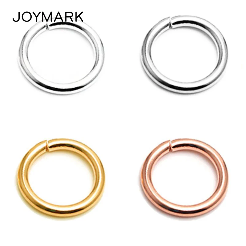 

4mm-16mm 10 Sizes Round Openable 925 Sterling Silver Jump Rings Split Rings DIY Jewellery Findings SJR-OR0.8X5.0mm
