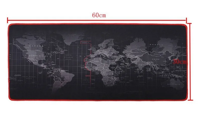 Коврик для мыши WESAPPA 600x300/700x300/900x400 мм карта мира с запирающимся краем геймерский большой компьютерный коврик для клавиатуры Настольный игровой коврик для мыши