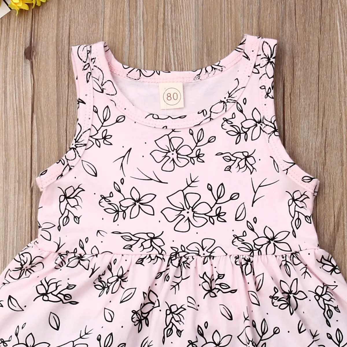 Летняя одежда для девочек жилет без рукавов с цветочным рисунком топы и шорты