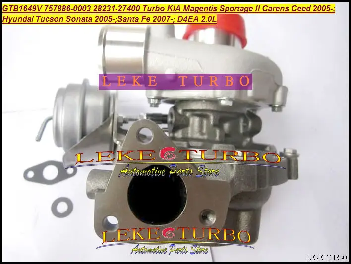 GTB1649V 757886 -5003S 28231-27400 28231 27400 Turbo для HYUNDAI Tucson Santa Fe KIA Magentis Sportage Carens Ceed D4EA 2.0L