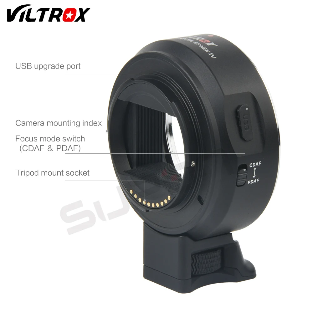 Viltrox EF-NEX IV с автофокусом кольцо-адаптер для объектива камеры Canon EOS EF EF-S адаптер для крепления объектива к sony E NEX полный каркас A6000 A7