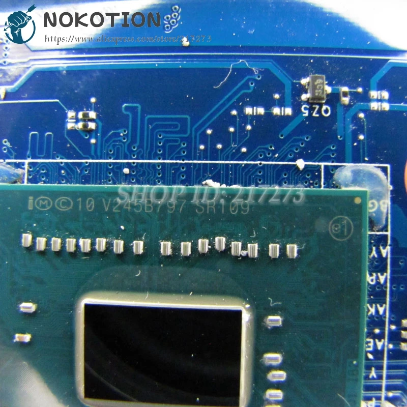 NOKOTION For Dell inspiron 15 3521 5521 Laptop Motherboard SR109 Celeron 1007U CPU VAW00 LA-9104P CN-06H8WV 06H8WV 6H8WV | Компьютеры и