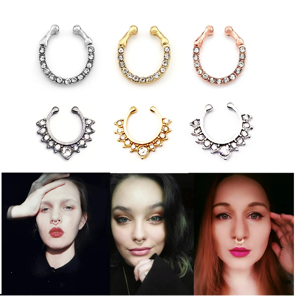 3 шт./комплект Женская перегородка для пирсинга с кристаллами|statement necklace|choker