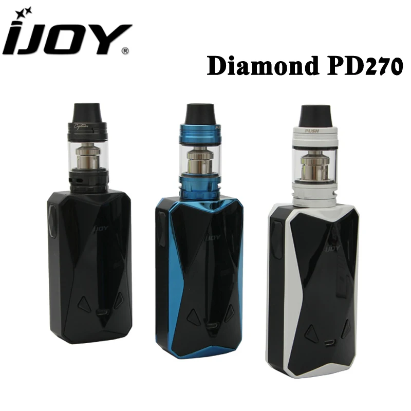 Оригинал IJOY diamond PD270 электронной сигареты комплект 234 Вт поле mod VAPE с 4.2 мл капитан
