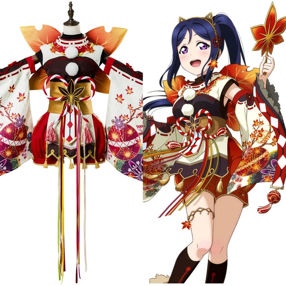 

Love Live ! Kanan Matsuura Aqours Maple Leafs Ver Kimono suit Cosplay Costume Full Set