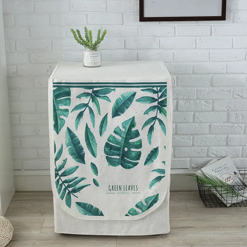 

Washing Machine Covers Front Load Household Dustproof Washer Covers Waterproof Linen Cloth Dust Cover Decor Cases Lot