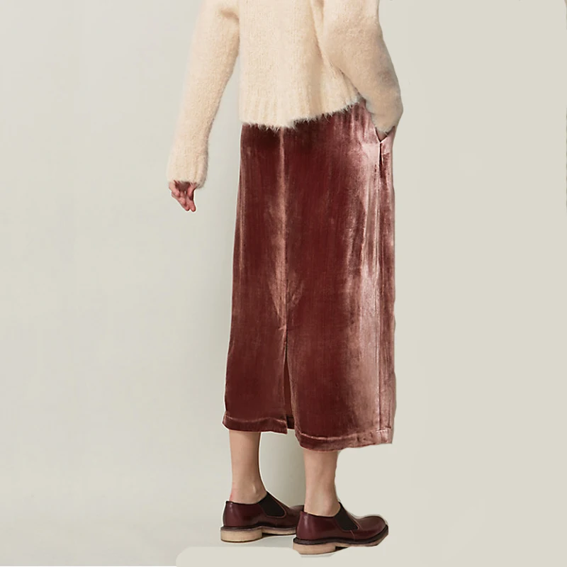 Женщины Юбки 2016 Горячая Продажа Моды Старинные Юбка Твердые Повседневная Прямо