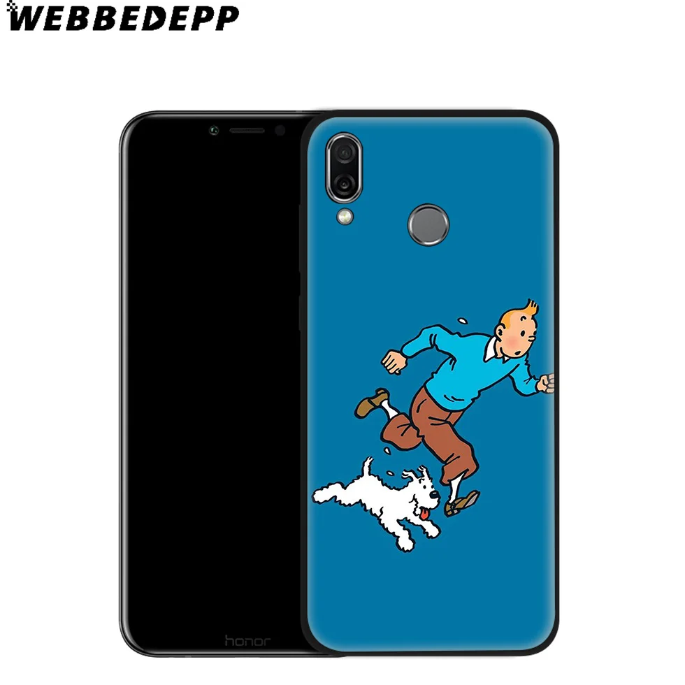 Мягкий чехол Adventures of Tintin для Huawei P8 P9 P10 P20 P30 Lite Pro P Smart Z Plus 2019 Y6 Prime 2018 2017 Mini |