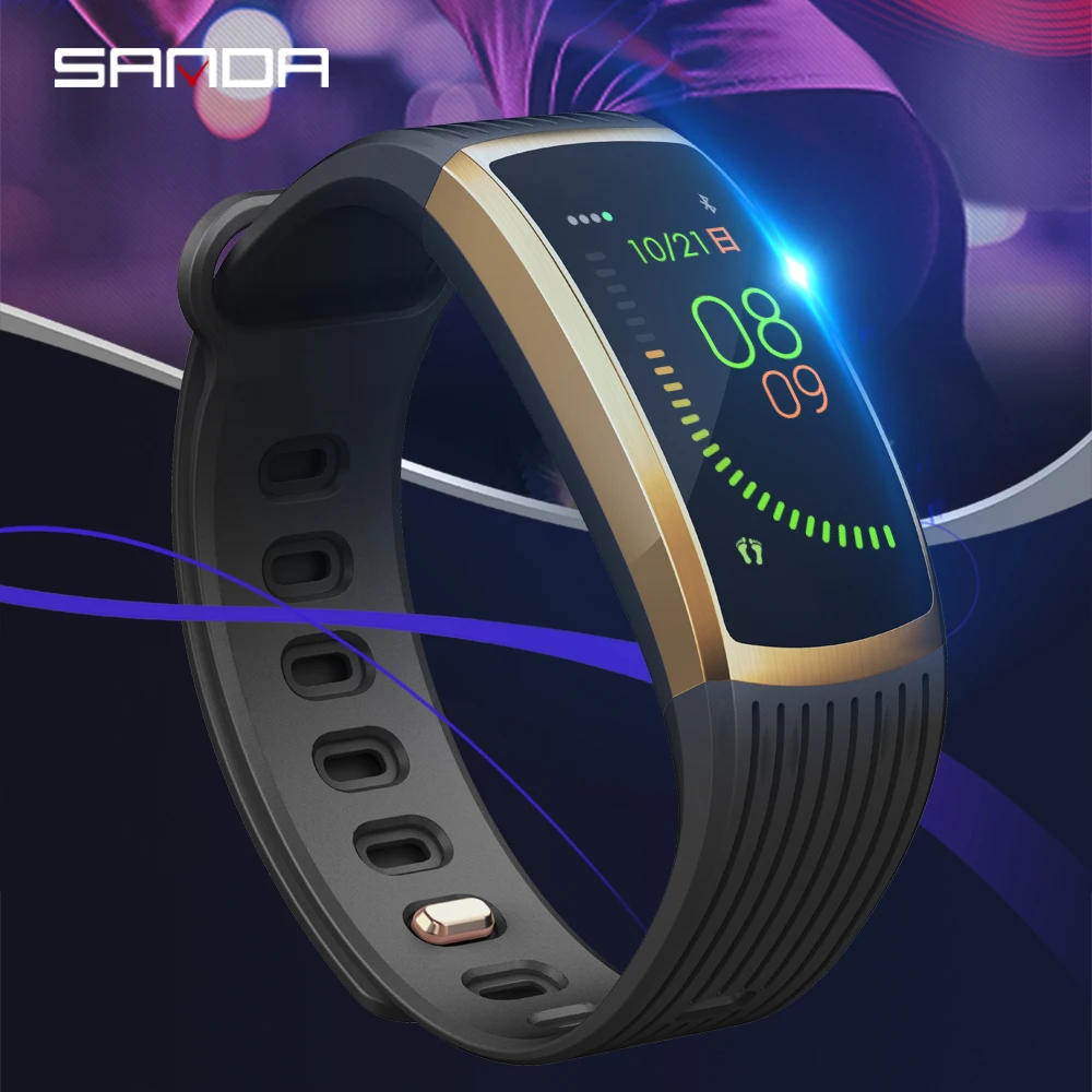 Sanda женские спортивные Смарт часы мужские Bluetooth фитнес с трекером кровяное