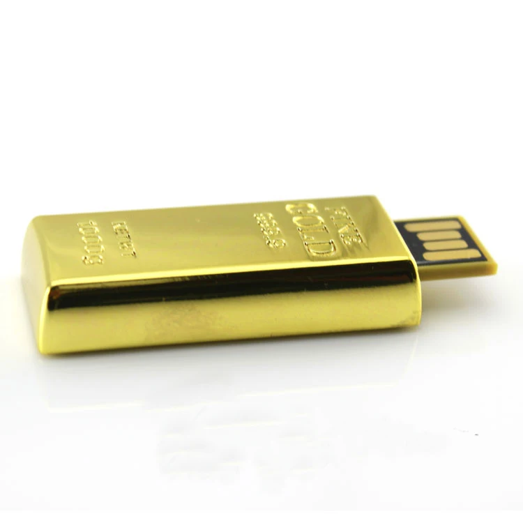 100% реальная емкость 8 ГБ 16 32 Золотой стержень флеш диск Usb 2 0 64 Гб 128 256 карта памяти