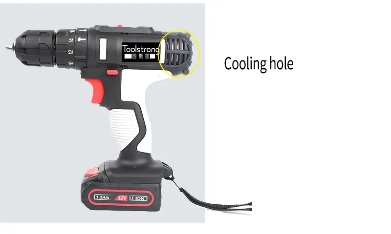Toolstrong 12V 20N. М DC мобильное Мощность литий-ионный Батарея Аккумуляторная дрель Мощность Ударная дрель мини furadeira TSL-1504B