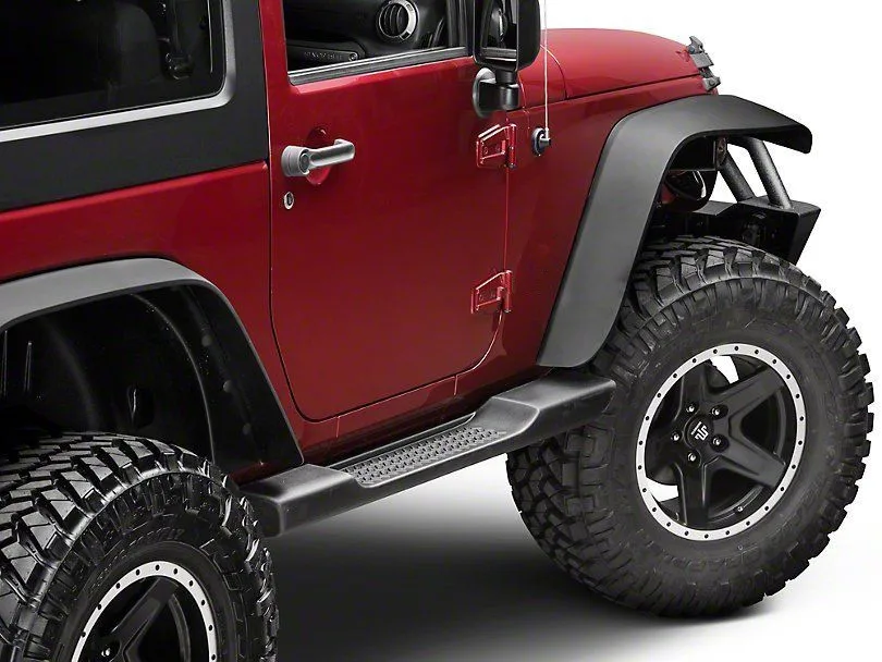 Oe завод Стиль литые боковые ступени черный для 2007-2018 Jeep Wrangler Jk 2 двери | Автомобили