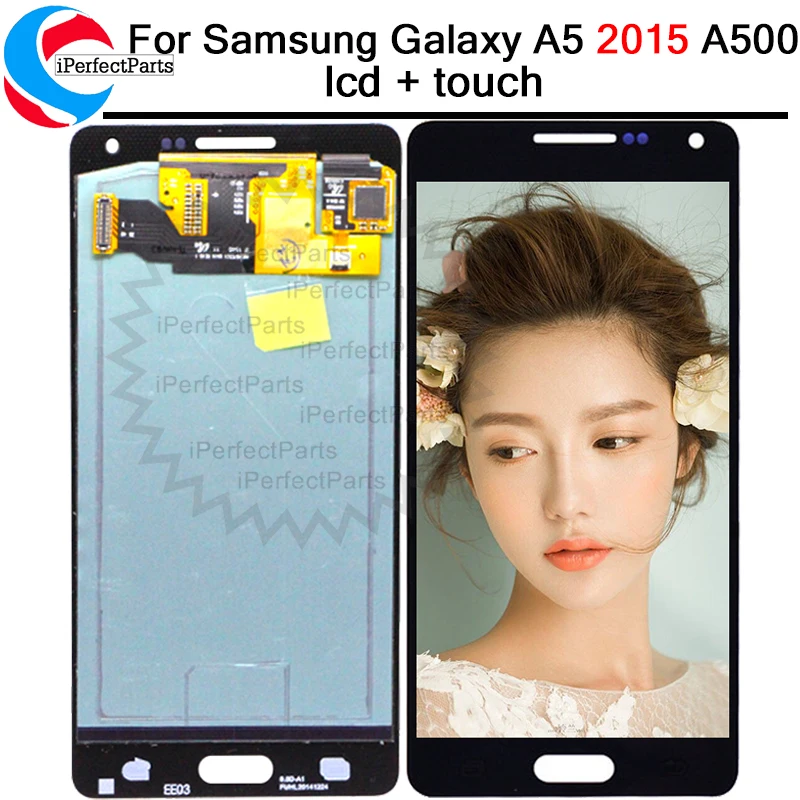 Для SAMSUNG GALAXY A5 2015 A500 A500F A500M A500FU ЖК дисплей кодирующий преобразователь сенсорного
