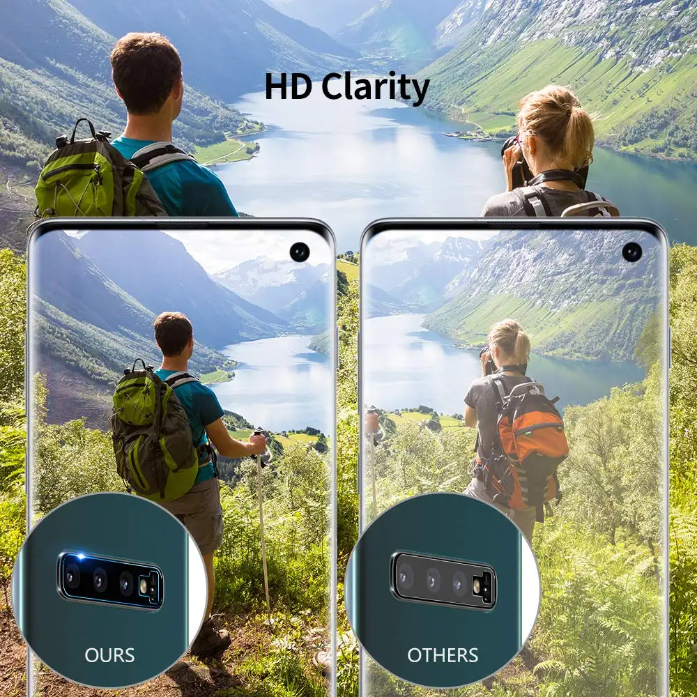 4 упаковки прозрачная защитная пленка для объектива задней камеры Ultra HD с защитой