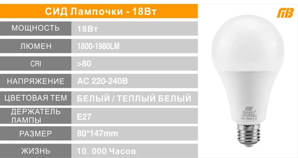 4 шт./лот светодиодный светильник E27 E14 220 В лампочка 5 Вт 7 Вт 9 Вт 12 Вт 15 Вт 18 Вт Холодный теплый белый сильный яркий светильник для спальни гостиной