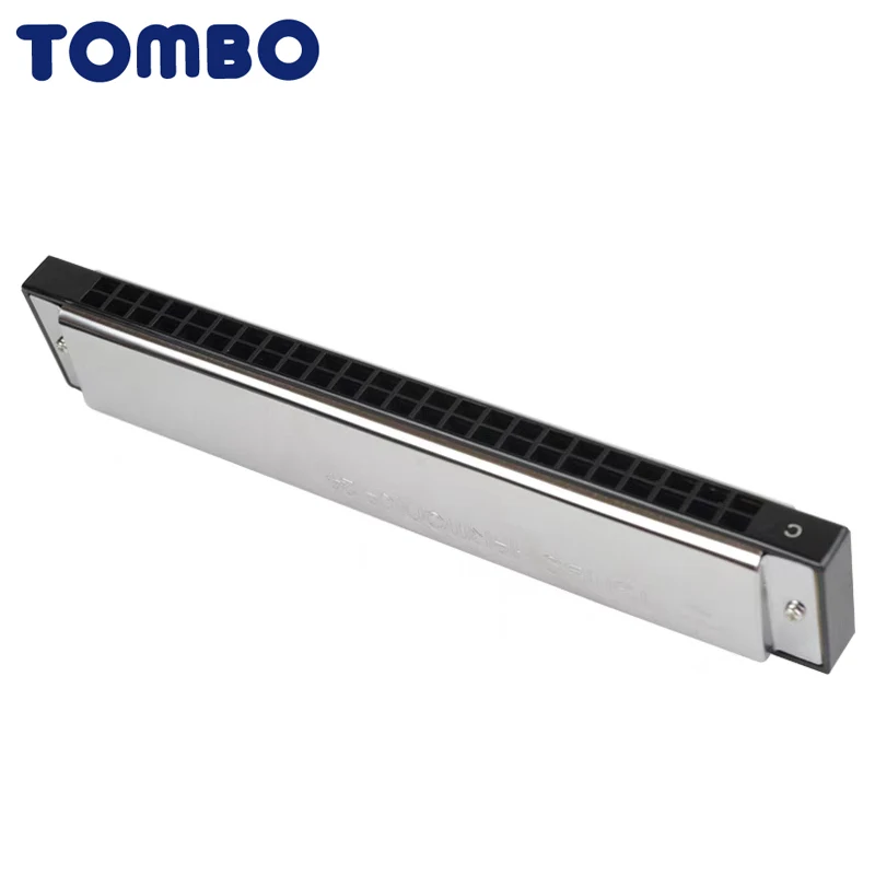 Tombo 3124 гармоника Tremolo 24 Отверстия 48 тонов блюз Арпа рот ключ из C ABS смолы латунные