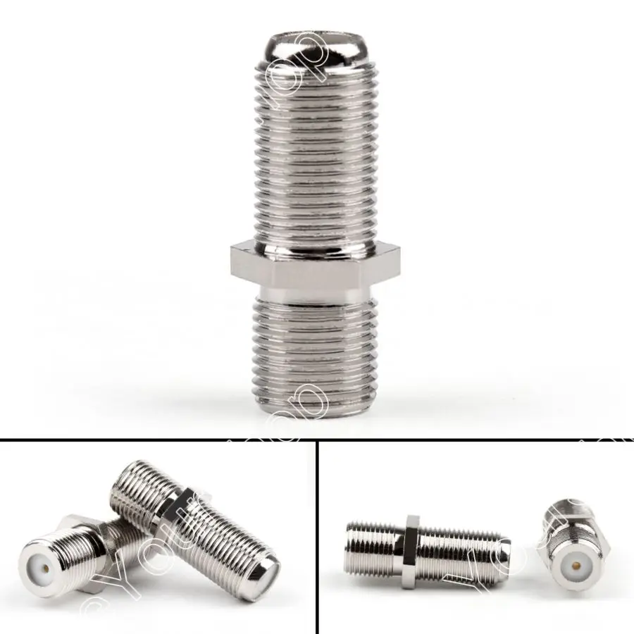 Гнездовой коннектор для коаксиального кабеля areyourstore F/F переходник RG6 RG59 W|connector