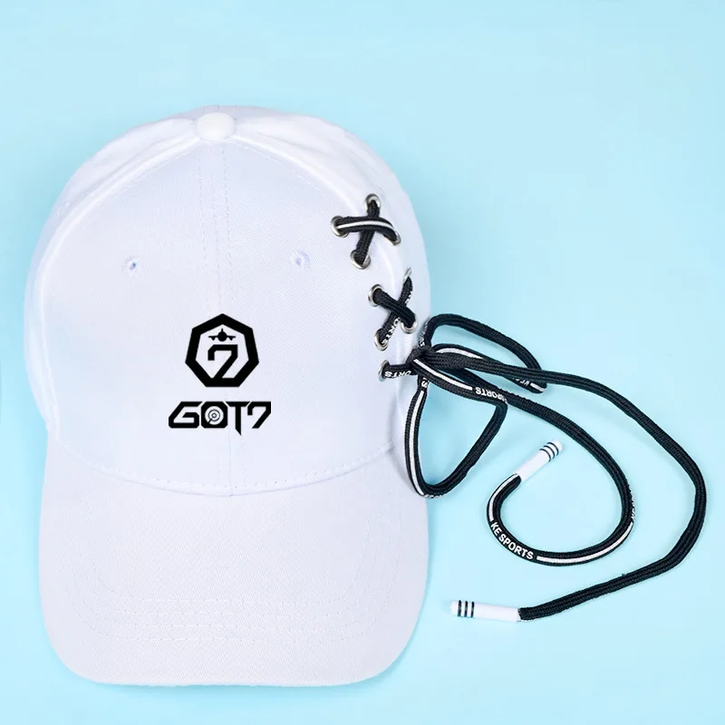 white 4 Мода Kpop аксессуары GOT7 BLACKPINK EXO дважды Seventeen; Кей-Поп Бейсболка для улицы Snapback HatsMen/женщины хип-хоп Trucker Кепки - Цвет: white 4