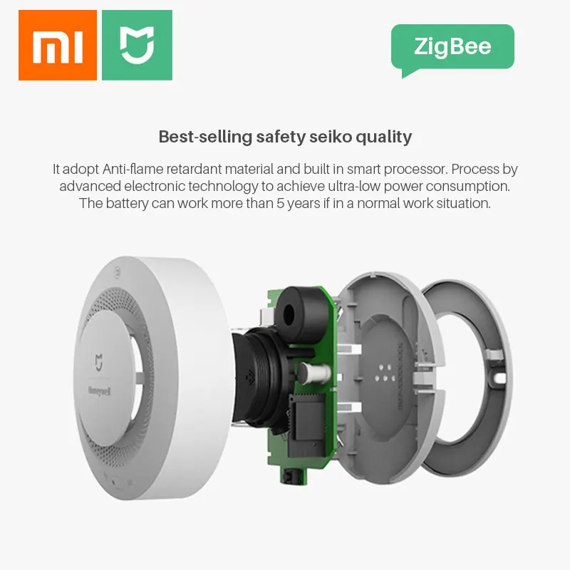 Xiaomi Mijia Honeywell детектор дыма пожарная сигнализация датчик Умный дом Безопасность