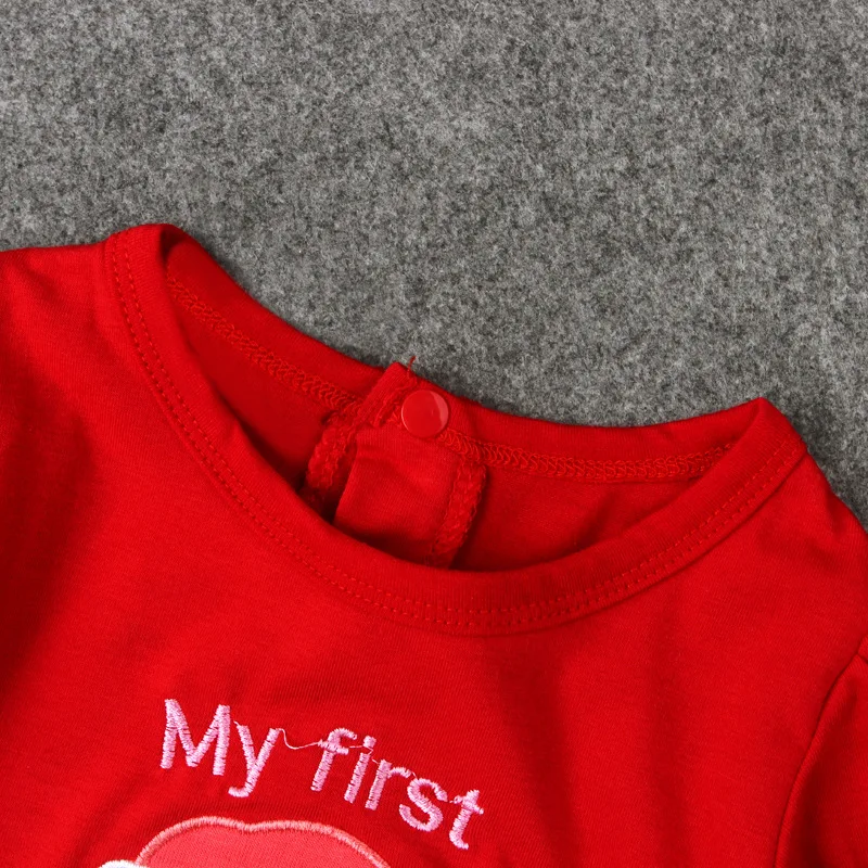 Рождественские детские комбинезоны одежда Санта Клауса Одежда для