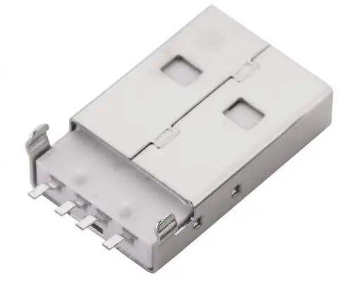 10 шт./лот USB 2 0 папа A Тип разъем PCB 180 градусов SMT SMD мужские разъемы|Соединители| |