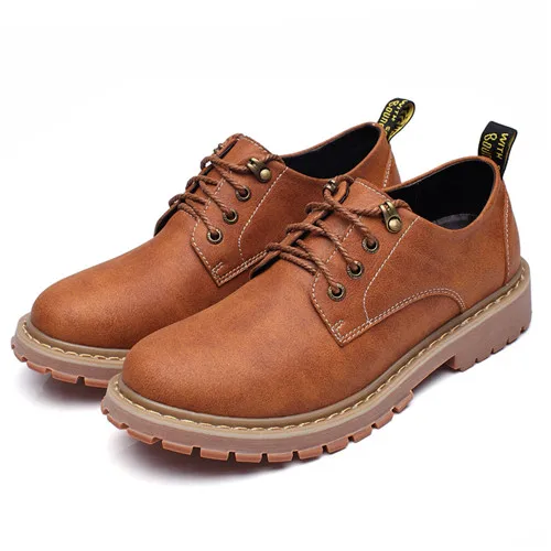 Light Brown Новинка; модная итальянская мужская обувь; роскошные классические мужские кожаные туфли; мужские оксфорды; дизайнерская Водонепроницаемая короткая Уличная обувь - Цвет: Light Brown
