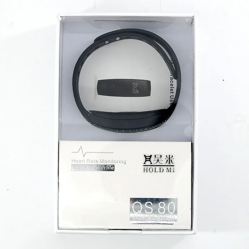 Оригинальный QS80 Bluetooth Smart браслет на запястье сердечного ритма и приборы для