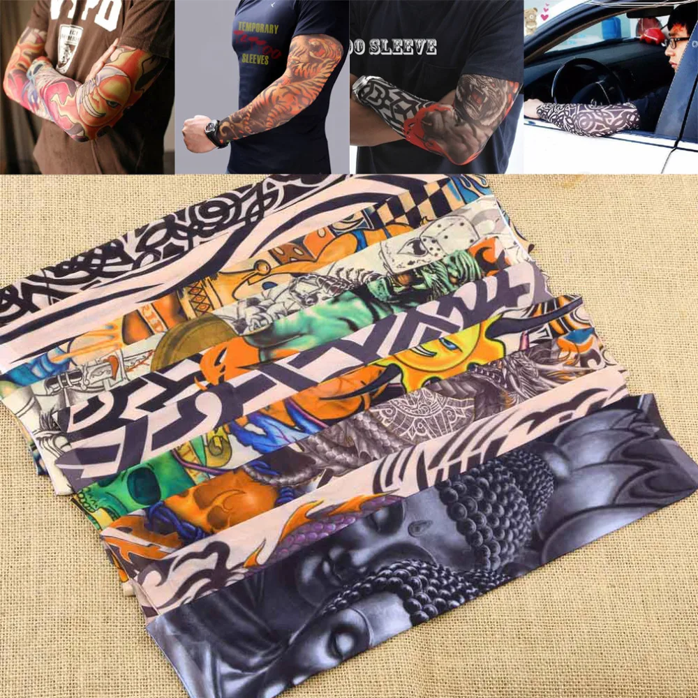 Поддельные татуировки Эластичный солнцезащитный водонепроницаемый унисекс