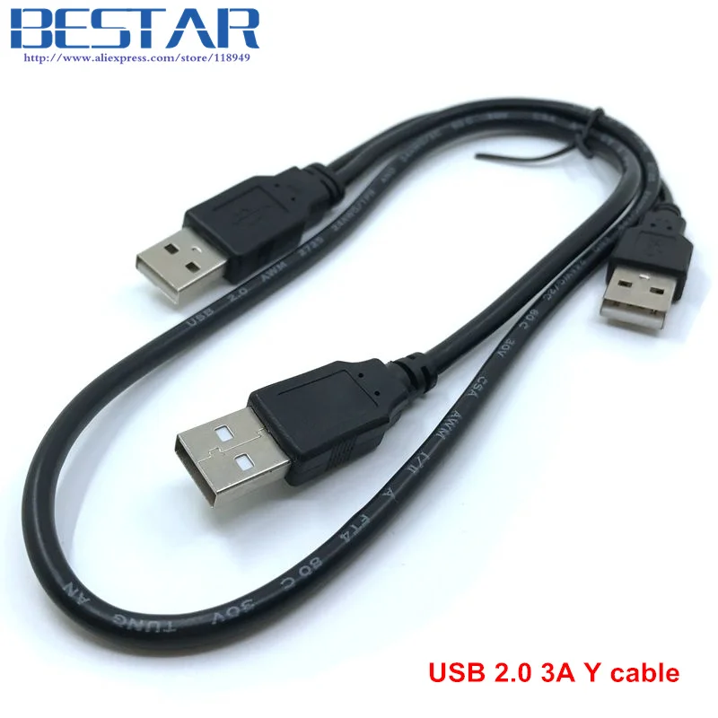 Кабель для передачи данных черный 70 см 0 7 м 2 фута USB 3 А А|y cable|cable yusb 2.0 |