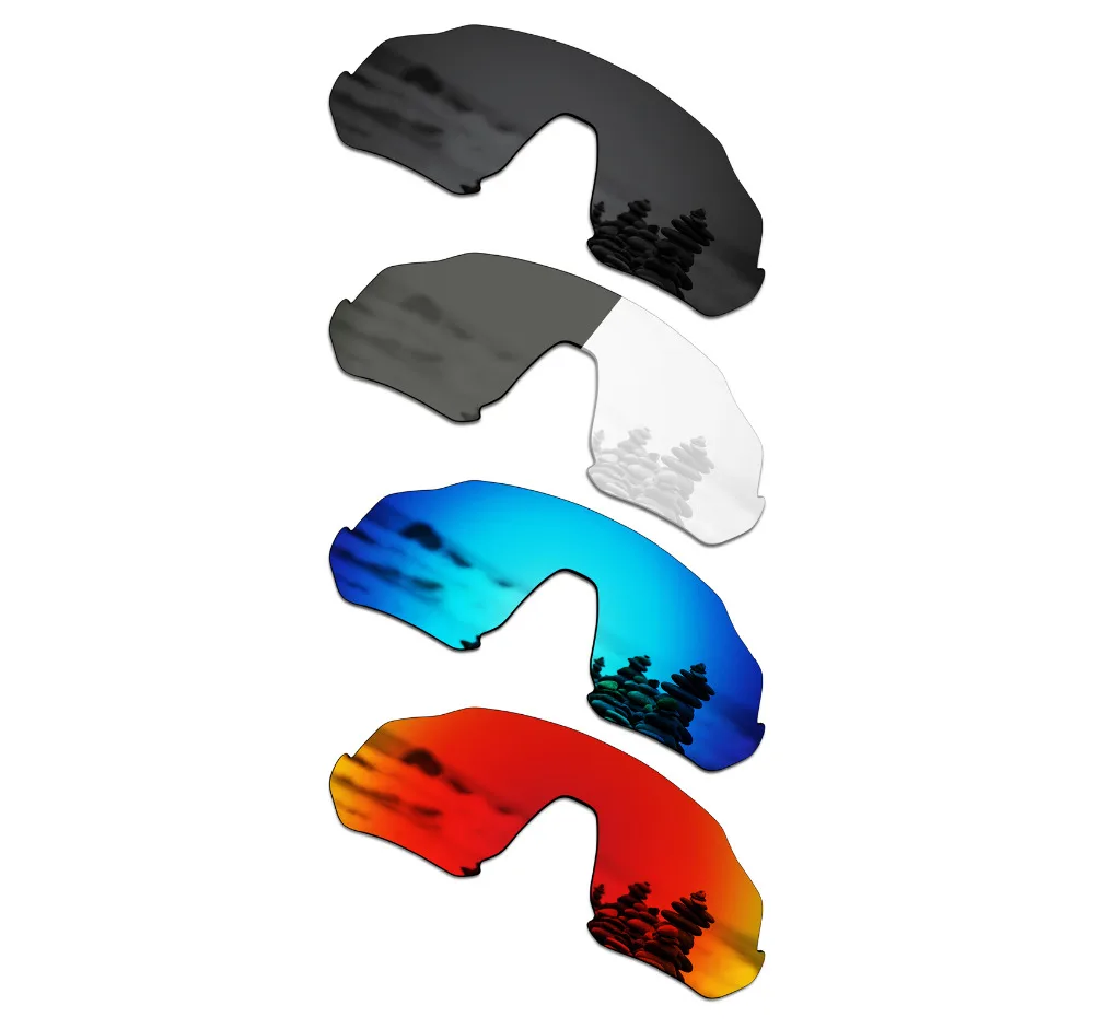 SmartVLT 4 Pieces Polarized Sunglasses Replacement Lenses for Oakley Flight Jacket - 4 Colors