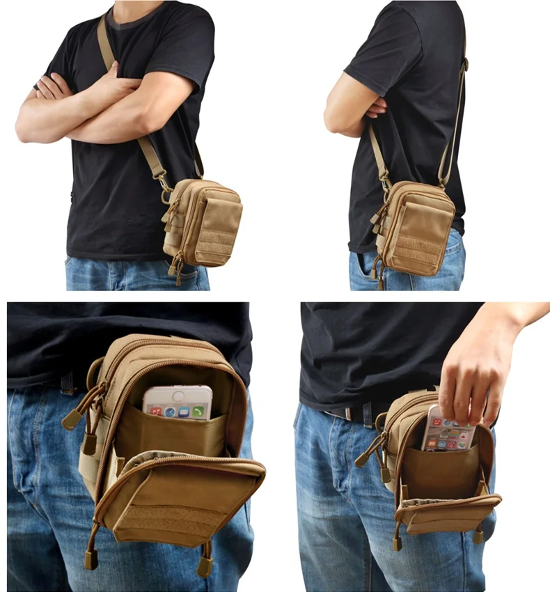 CQC Военная тактическая сумка на плечо Molle поясная Сумка EDC сумка для мелочей для спорта на открытом воздухе бег Кемпинг Туризм охотничьи сумки