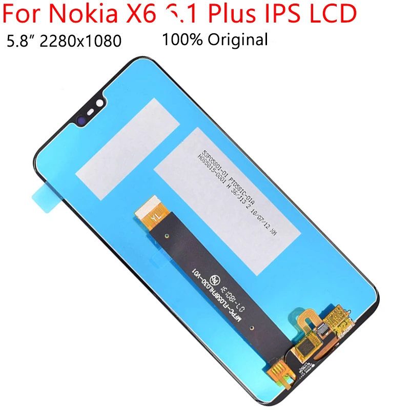 5 8 &quotОригинальный AAA для Nokia X6 6 1 Plus ЖК дисплей сенсорный экран дигитайзер в сборе