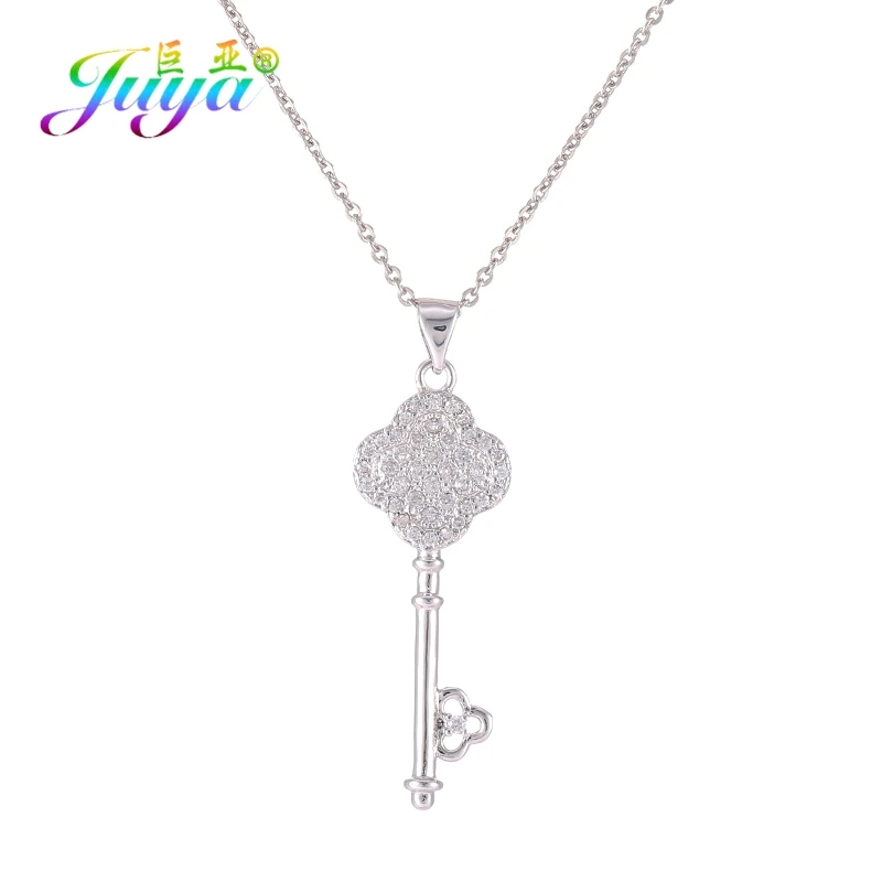 Juya Micro Pave Цирконий Для женщин модные Цепочки и ожерелья s ручной работы