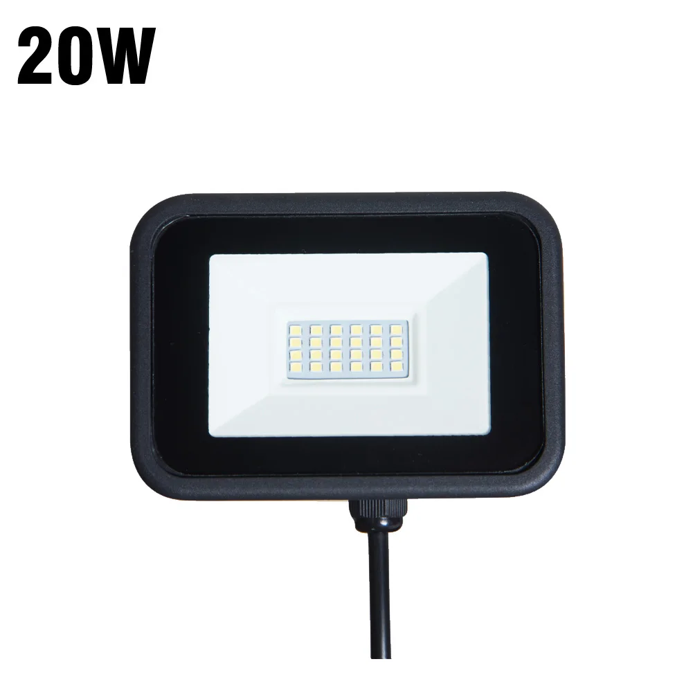 20W Eslas Светодиодный прожектор светильник 220V мощностью 10 Вт, 20 Вт, 30 Вт, 50 Вт Настенный светильник IP66 Водонепроницаемый на открытом воздухе безопасности Точечный светильник для двор Гараж склад сад - Испускаемый цвет: 20W