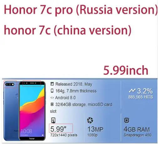 9D закаленное стекло для huawei honor 7a 7c pro Полное покрытие экрана протектор honor 7x Передняя пленка на honer 7Apro 7Cpro A7 C7 стекло es