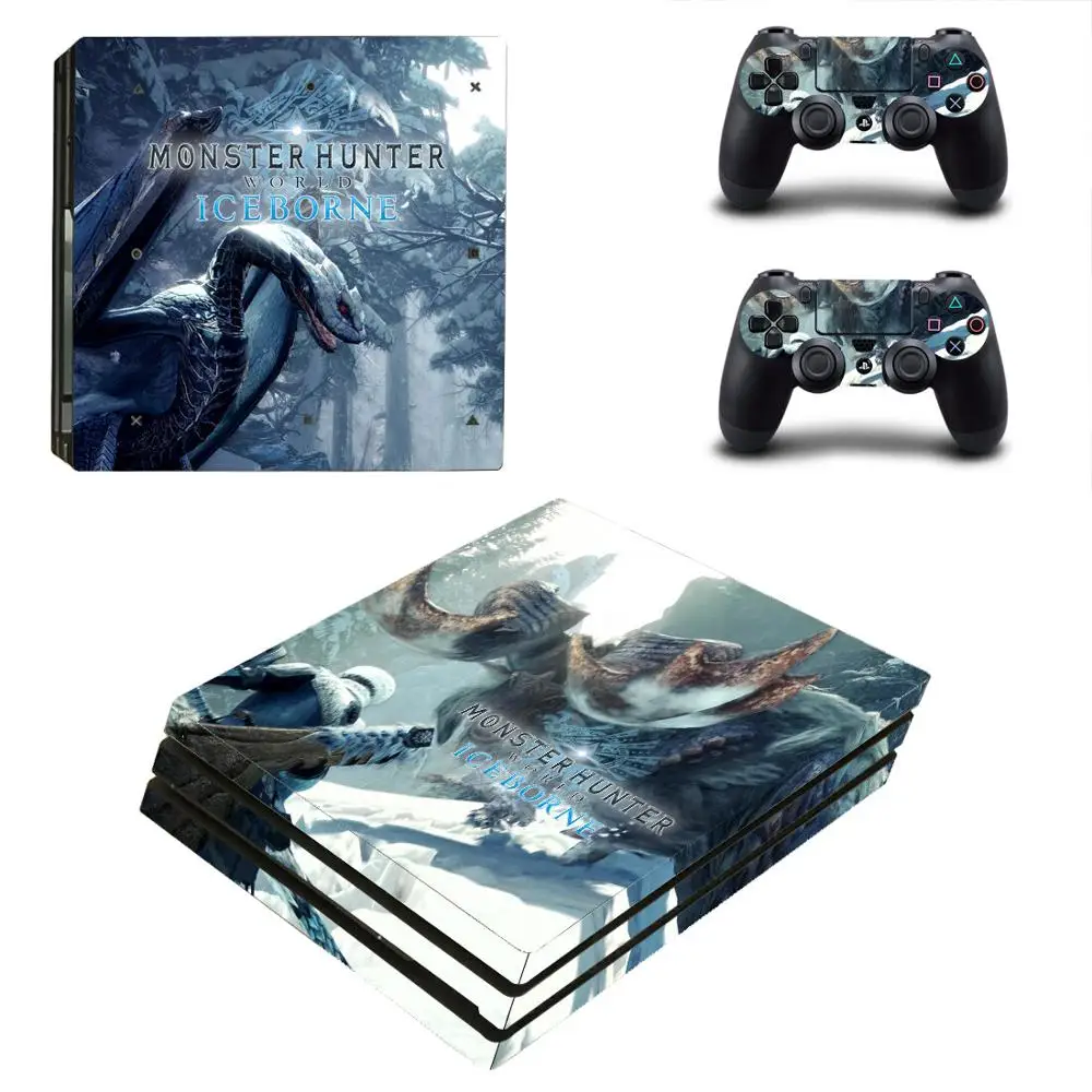 Monster Hunter World Iceborne PS4 Pro наклейка на кожу для PlayStation 4 консоль и контроллер виниловая