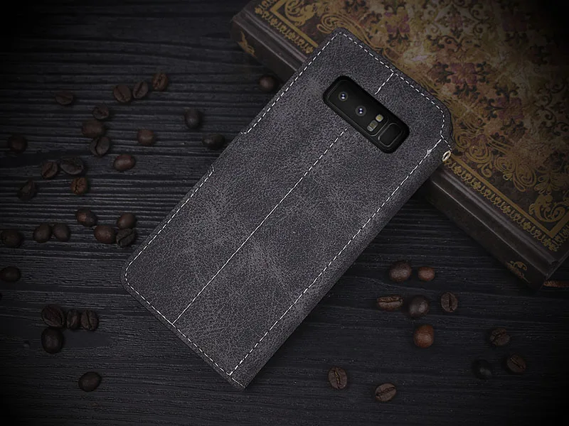 Чехол beworld для samsung Galaxy Note 8, мягкий ТПУ чехол с подставкой, ручной работы, винтажный кошелек, кожаный чехол для samsung Note 8