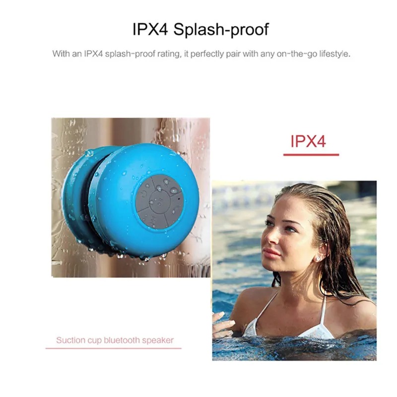 Мини Bluetooth динамик Портативный водонепроницаемый беспроводной Handsfree для душа