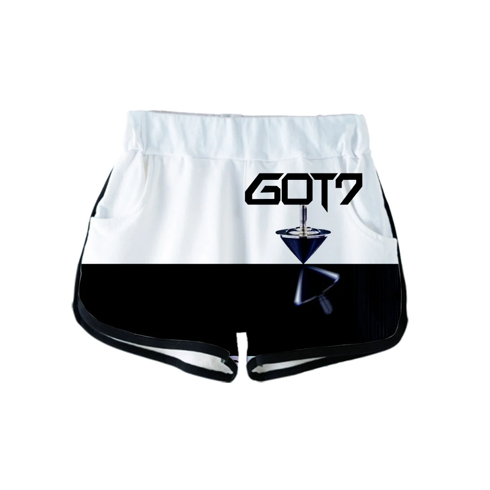 Новинка 2019 летние женские повседневные милые шорты с 3D принтом kpop GOT7 Jackson YoungJae