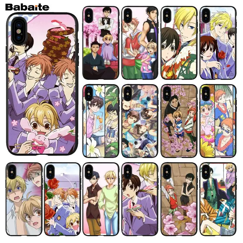 Чехол для телефона Babaite Ouran черный мягкий чехол с изображением хоста средней