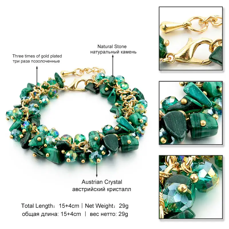 Женский шарм браслет CHICVIE зеленый с кристаллами из фианита SBR140192 2019|bracelets for|charm