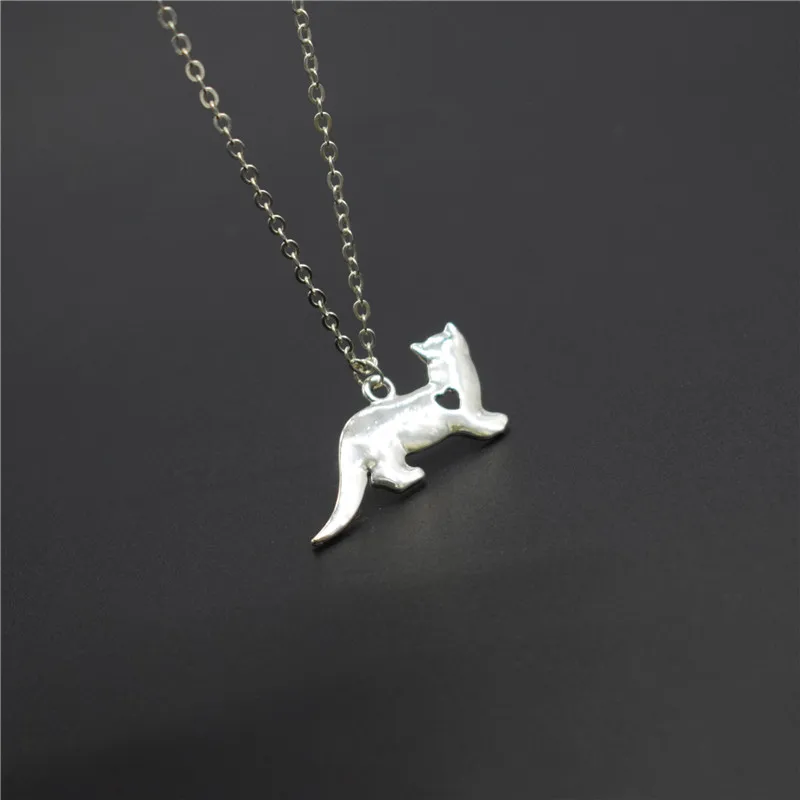 Elfin новое ожерелье хорька s & Кулоны хорьковый Ювелирный Шарм Подвеска