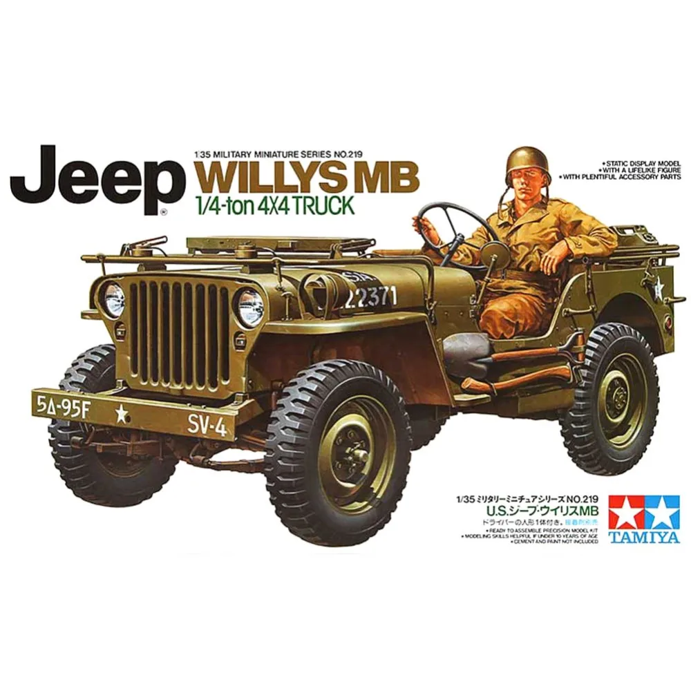 Военная Модель Tamiya в масштабе 35219 набор военной модели армии США Вилли МБ