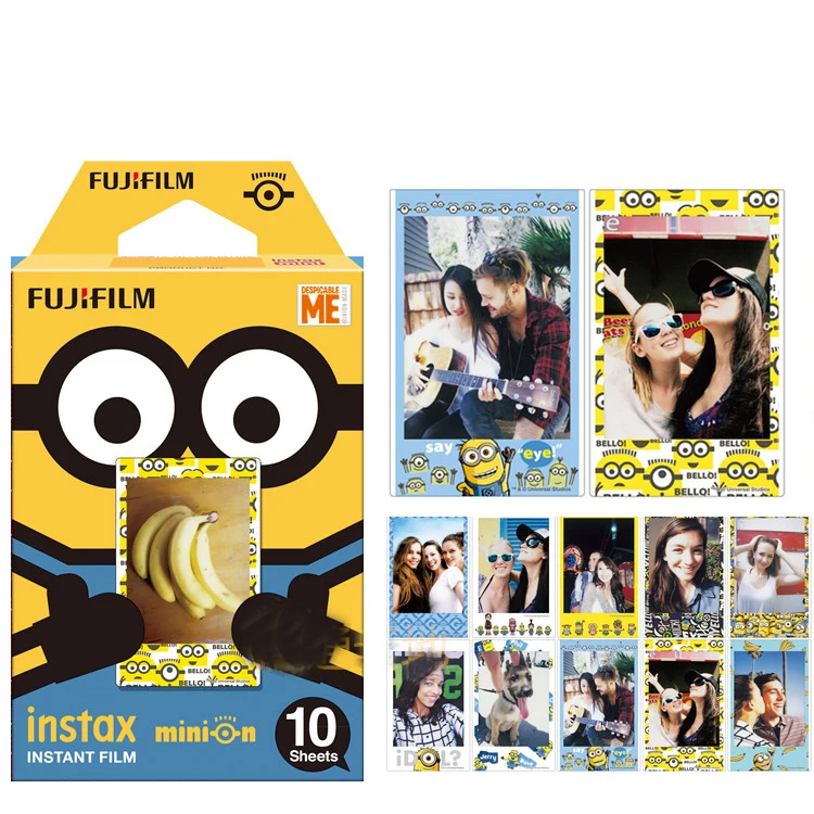 Новое поступление мини пленка Minion Fujifilm Instax Mini 8 mini 9 10 листов Fuji для камеры Polaroid 50 s 7