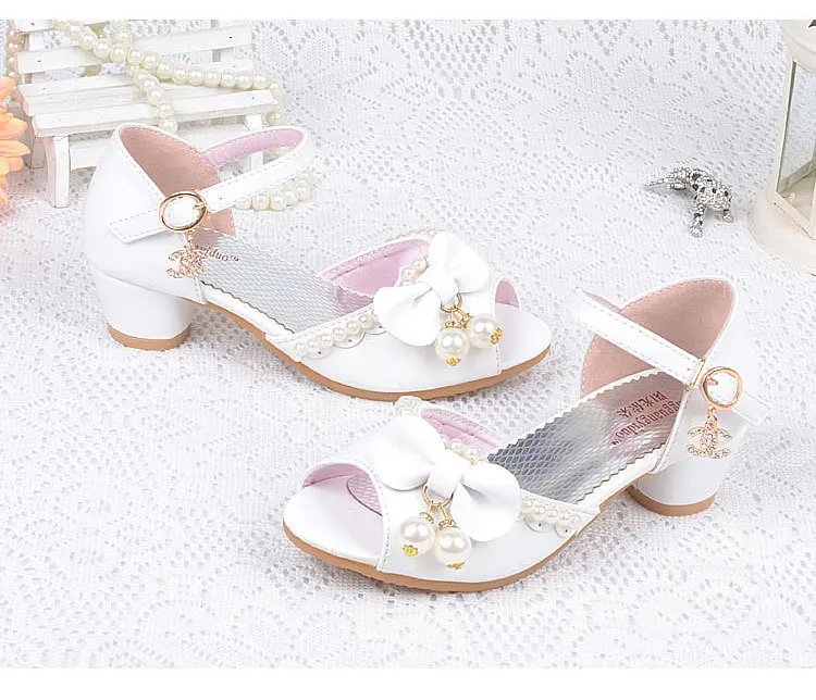 2017 г. Новые летние сандалии принцессы для девочек корейские Детские свадебные на