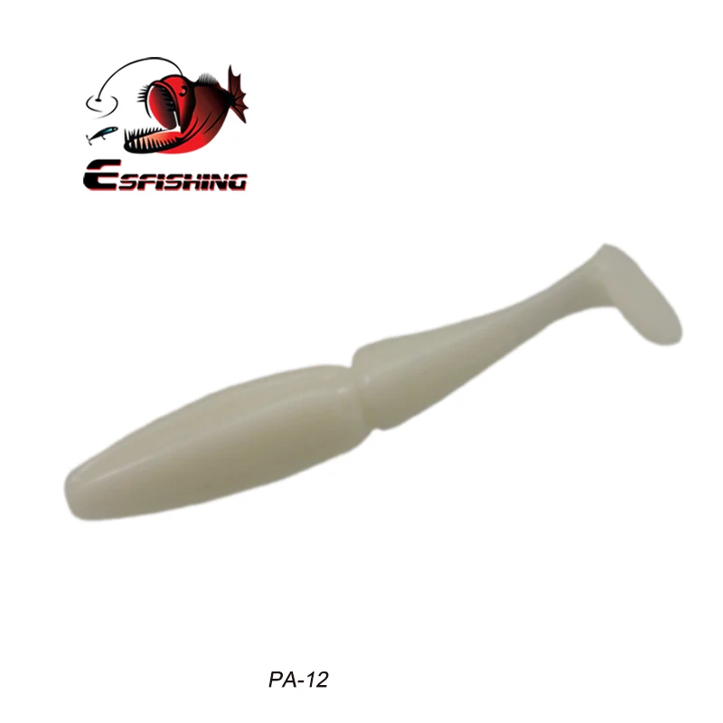 Esfishing мягкие приманки Shad Easy Shiner 50 мм 70 мм 1,2 г 3,8 г Leurre Souple рыболовные снасти Морская рыбалка Jerkbait белый - Цвет: PA12