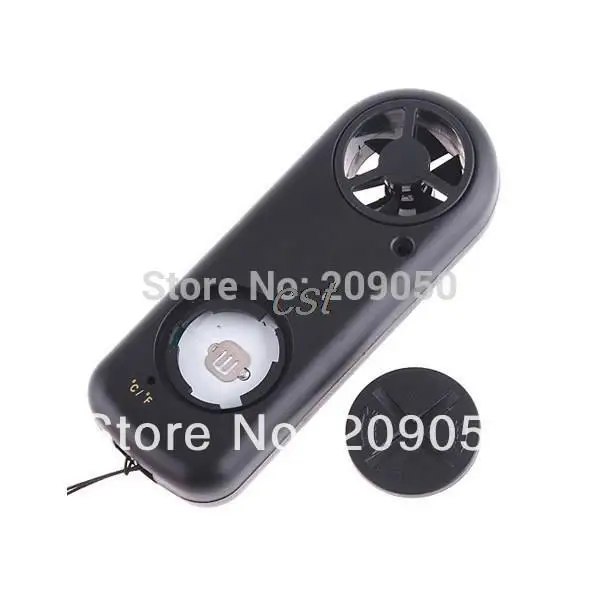 Высокое качество 2in1 цифровой скорость ветра измерьте метр колеи анемометр