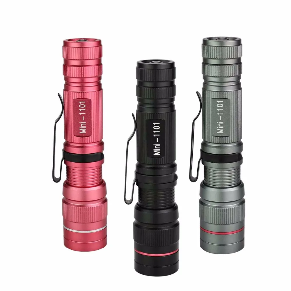 Портативный светодиодный фонарик с клипсой 3 режима освещения|light returns|flashlight