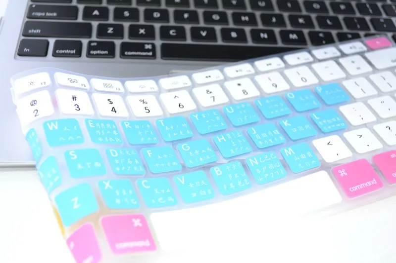 Wubi корень Радуга силиконовая клавиатура защитная крышка для Apple Macbook Pro Air Retina 13 15 17
