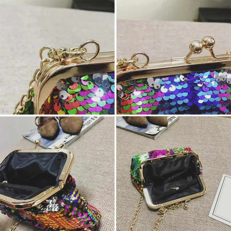 MOLAVE Handbag bag female Solid bags for women hasp Girl Fashion PU Crossbody Bag Female Bling Sequins Shoulder Bags Mar16 | Багаж и сумки
